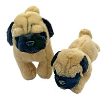 Teddy Hermann 2x Mops Kuscheltier Stofftier Kuscheltier Hund