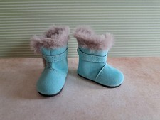 Puppenstiefel in blau  - 5,6cm x 2,7cm