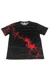 Herren T-Shirt Schwarz, Rot Grösse XL