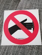 DDR Dewag Signograph Warnschild Plaste PVC EVP Verkehrszeichen Warnzeichen