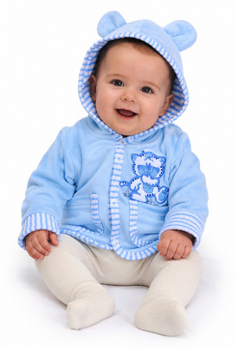 Baby jacke aus weichem fleece - baby,