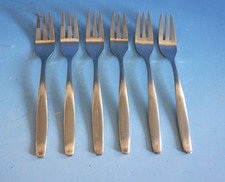 WMF Lüneburg Besteck 6 Kuchengabeln Gabel Cromargan 15,5 cm (F025-1715)