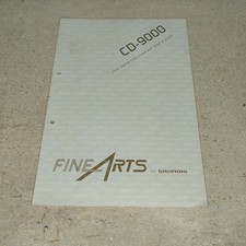 Original FineArts by Grundig CD-9000 High Definition Compact Disc Player Manual