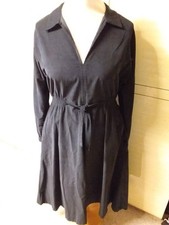 Tolles Kleid aus Feincord von Felicitas, Größe L, Farbe Dunkelblau, midi, NEU