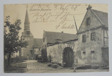 alte AK, Dresden  Leubnitz-Neuostra, alter Dorfkern, Menzelgasse, Kirche, 1906