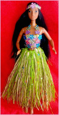 SUPERSIZE BARBIE "HAWAIIAN" XXL DOLL MATTEL 1995  OUTFIT= NEU UNIKAT HANDMADE
