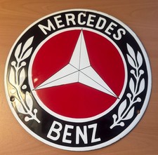 Mercedes Benz -Email Schild Emaille Schild - Oldtimer Garage