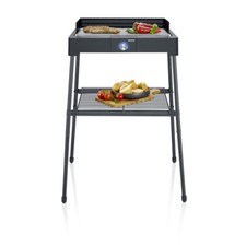 SEVERIN Standgrill Elektrogrill PG 8566 Schwarz mit Edelstahl-Grillrost