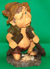 Garten Laaf  Lodo Zwerg  Gnom Troll,sehr selten,mit Wasseranschluss  große Figur