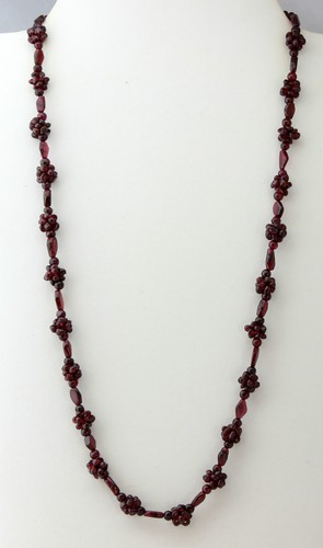 Natur granat kette himbeer - granat,