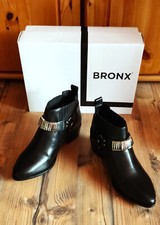 BRONX Leder Cowboy Stiefelette