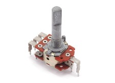 ALPS L6V-50KBX2 50kOhm 2-Way Dual Potentiometer 8-Pin Rotary Ø6mm Metal Shaft