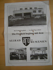 Prospekt Aro 4x4 Allrad  Geländewagen Rumänien