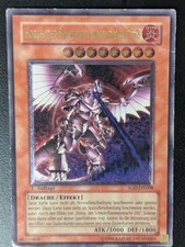 Horus, der Schwarzflammendrache LV8 SOD-DE008 Ultimate Rare Deutsch Poor Yugioh