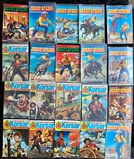 20x Der Rote Korsar + Jerry Spring,  Bastei Verlag, Comic, s. Bild!