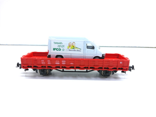 Roco flachwagen mit - h0,