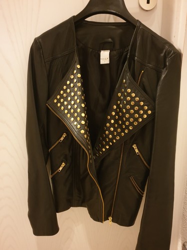 Damen echte lederjacke schwarz - damen,
