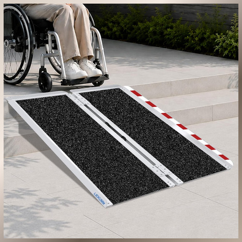 Rollstuhlrampe aluminium 121cm - rollstuhlrampe,