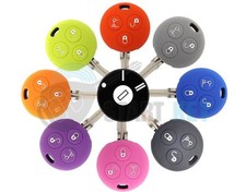 Smart 450 452 Fortwo 3Tasten Schlüssel Silikon Hülle cover Citycoupe Roadster 8F