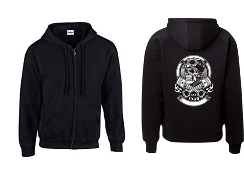 Kapuzenjacke vintage biker - vintage,