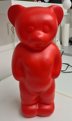 Lumibär rot deko - deko-leuchte, von