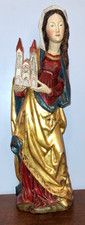Holzfigur geschnitzt hl - holzfigur, geschnitzt,