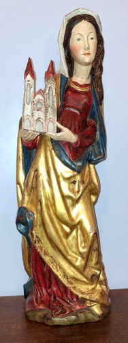Holzfigur geschnitzt hl - geschnitzt,,