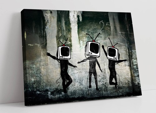 Banksy heads graffiti - banksy,
