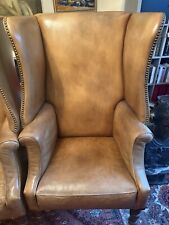 Zwei englische Lederclubsessel 