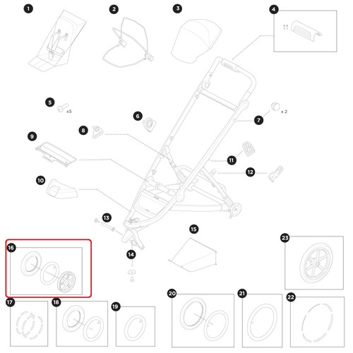 Thule front wheel - thule, assembly