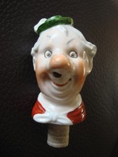 Alte Schnapsnase aus Porzellan Ausgießer  Bottle Stopper