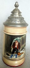 ALT Bierkrug Jäger Wilderer