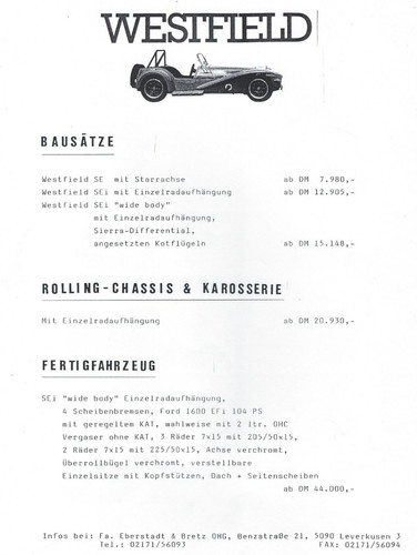Automobilbau preisliste - automobilbau, f
