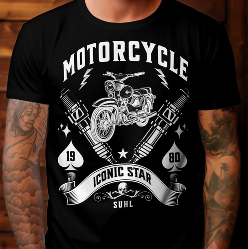 Ddr moped shirt star 4 - t-shirt, 4-2