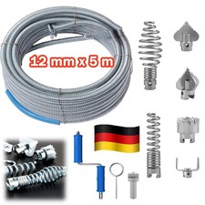 7-tlg Rohrreinigungsspirale