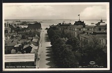 Karlskrona, Utsikt fran Klockstapeln, Ansichtskarte 1949 