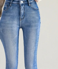 Damen Winter Warm Thermo Jeans