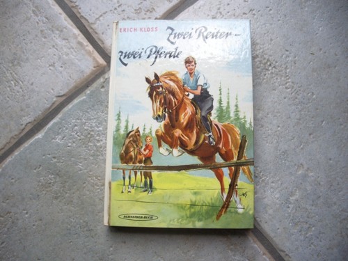 Zwei reiter pferde - zwei, /