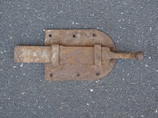 Historischer Türriegel Frankreich • Eisengroßer Riegel alt rostig Antik Beschlag