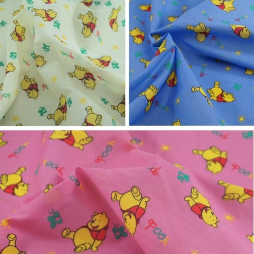 Polycotton stoff winnie puuh - polycotton,