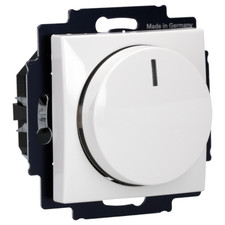 Busch Jaeger Set LED Dimmer 6523 U-102 + Abdeckung 2115-914 Balance SI Alpinweiß