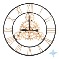 Metall Wanduhr Retro Uhr 75 Cm