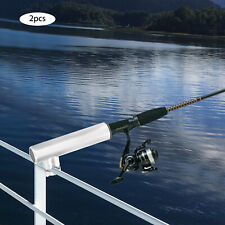 2X Edelstahl Bootsrutenhalter