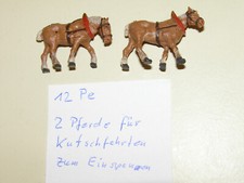 12Pe  H0, Preiser, Merten, Zugpferde mit Kummet,Geschirr, Zaumzeug für Kutschen