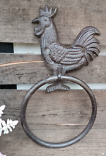 ❤️Hahn Handtuchring Handtuchhalter  Gusseisen  Antiklook Vintage Clayre & Eef ❤️