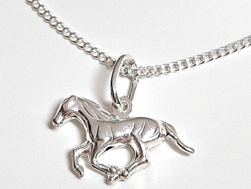 Pferd anhänger silber 925 - silber, 3d