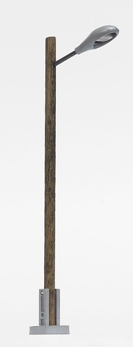 Lampe mit holzmast gelb - tt,