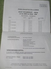 BMW 316i/4 318i 320i 325i Baur