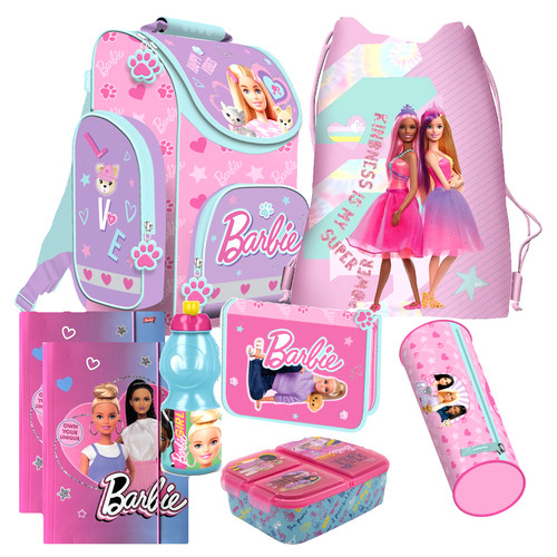 Barbie schulranzen teile set - schulranzen,