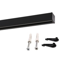 Gardinenschiene Square Schwarz
